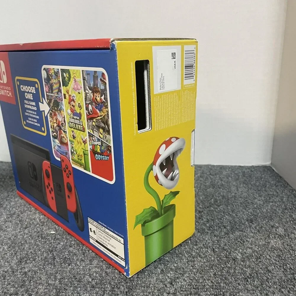 Nintendo Switch Console Mario Box Only No Console or Accessories
